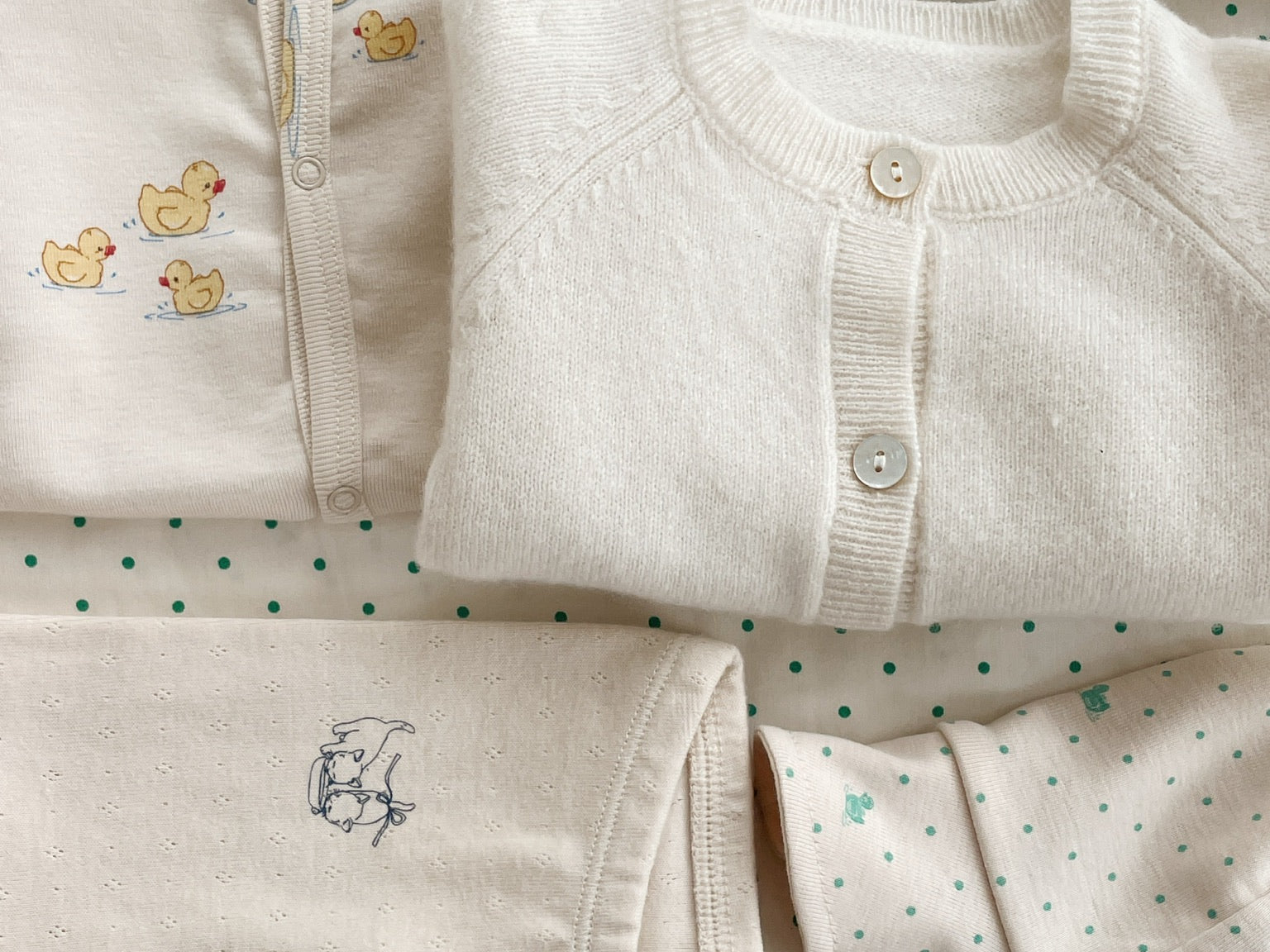 Konges Sløjd A/S KNITTED CARDIGANS antique white
