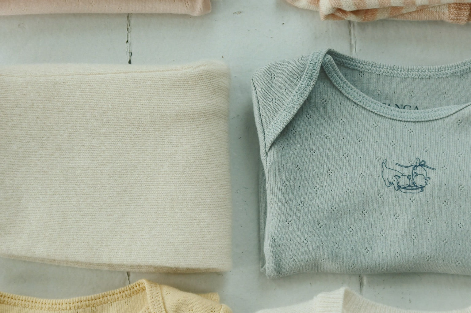 Konges Sløjd A/S BODYSTOCKINGS buttercream/pearl blue