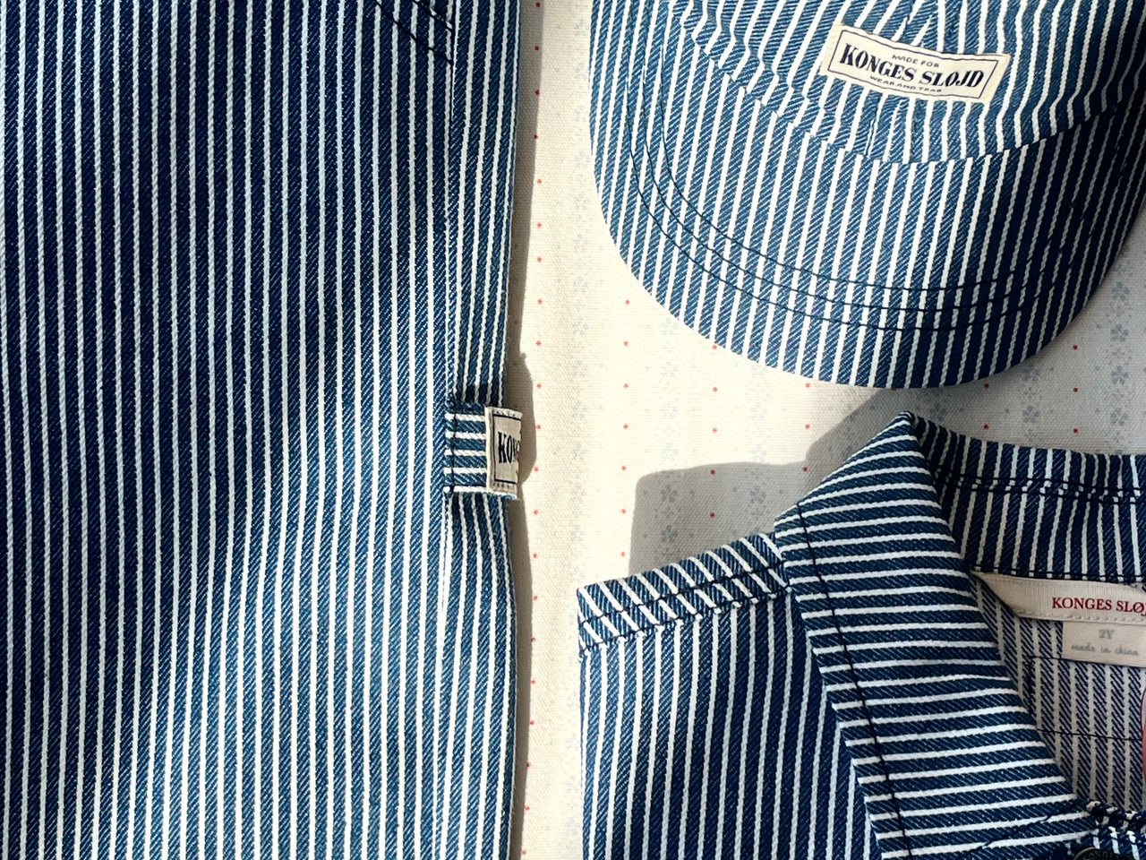 Konges Sløjd A/S WOVEN JACKETS & VESTS blue stripe