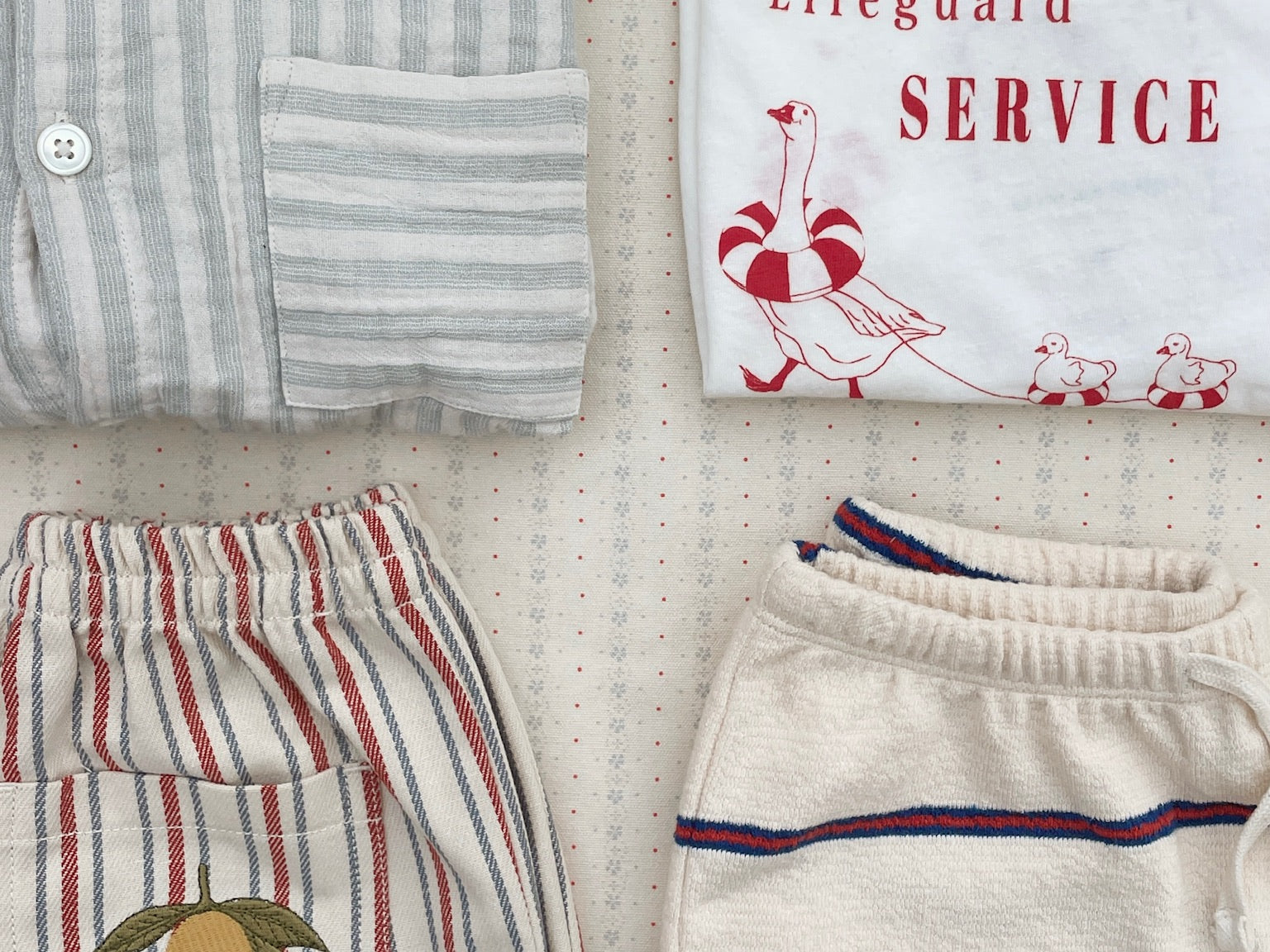 Konges Sløjd A/S JERSEY SHORTS & BLOOMERS trio stripe