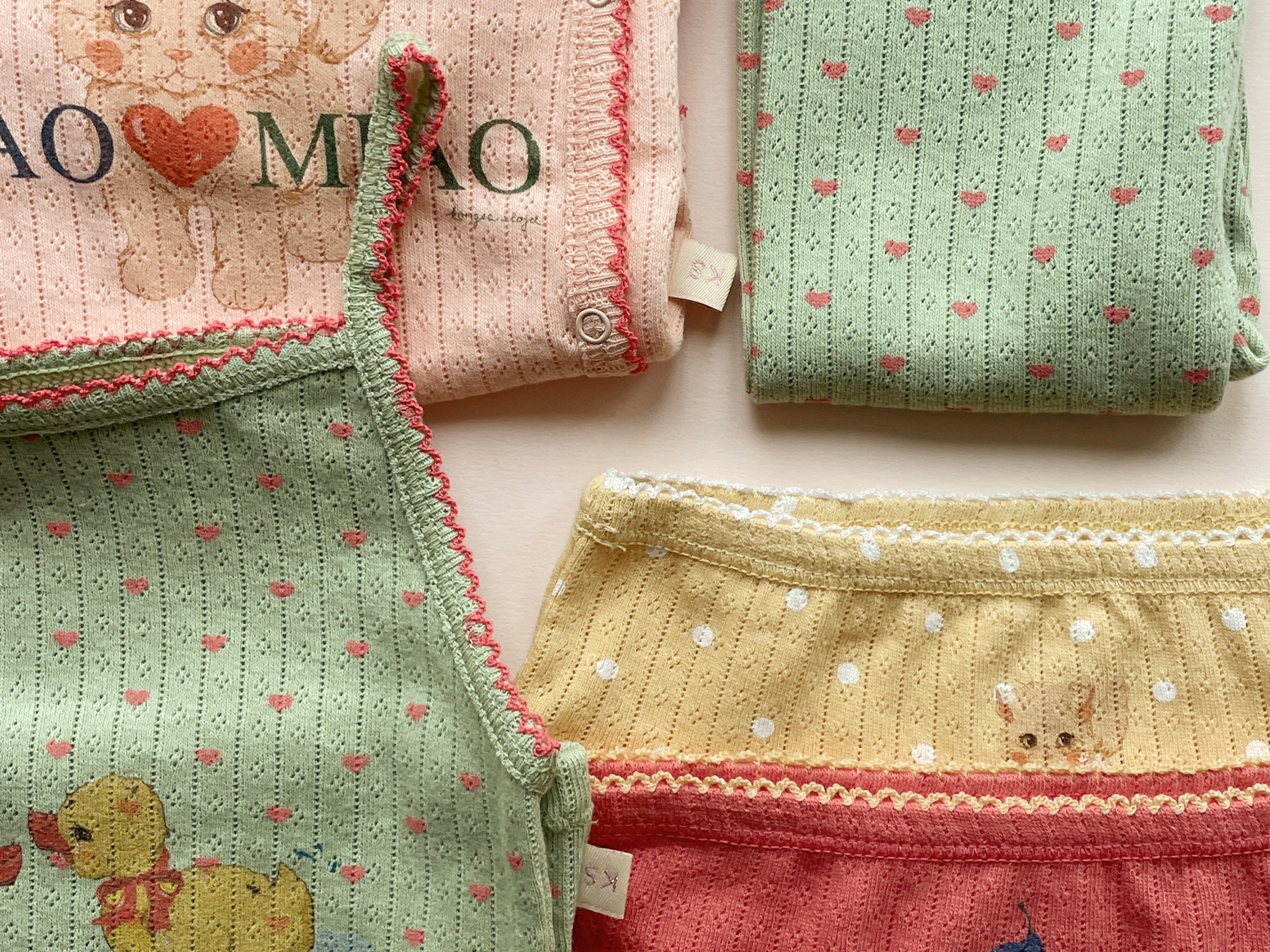 Konges Sløjd A/S JERSEY PANTS coeur lint