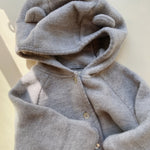 Konges Sløjd A/S PADDED ONESIES grey melange