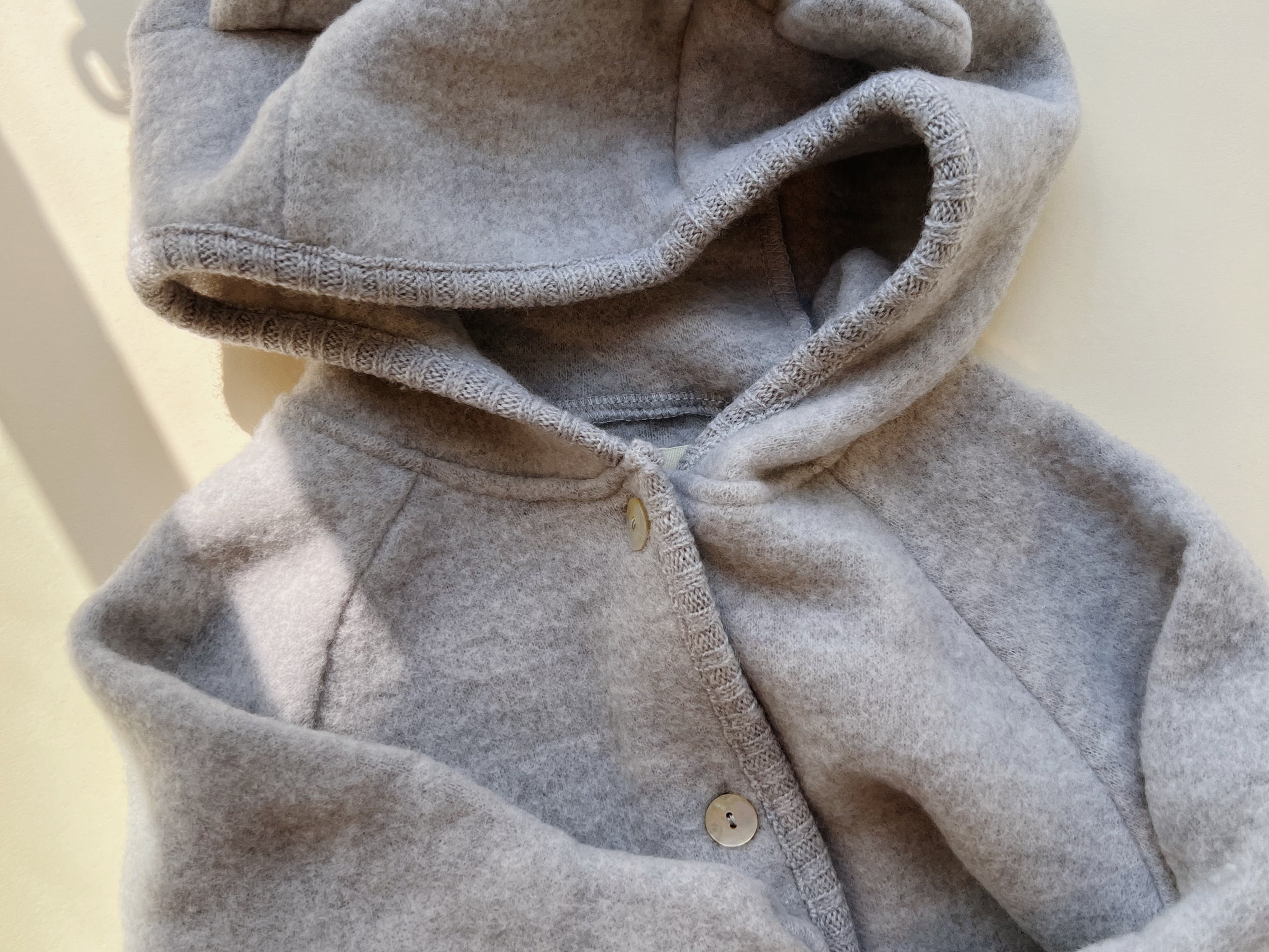Konges Sløjd A/S PADDED ONESIES grey melange