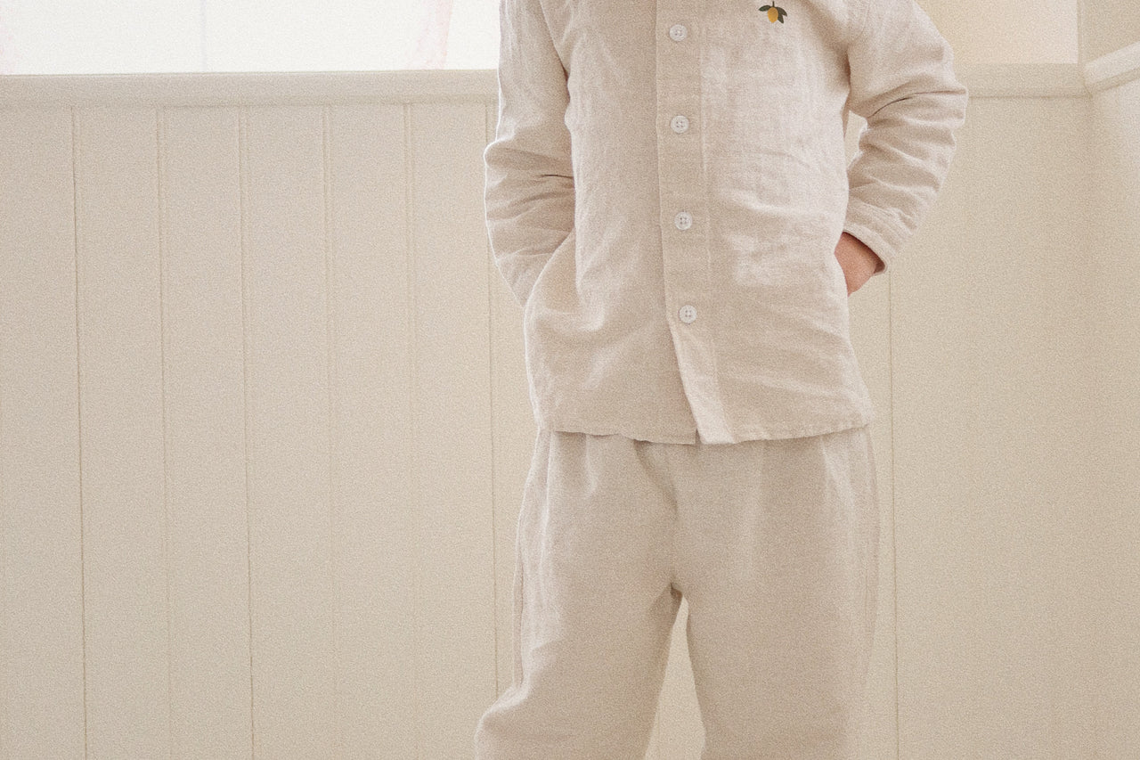 Konges Sløjd A/S WOVEN PANTS nature