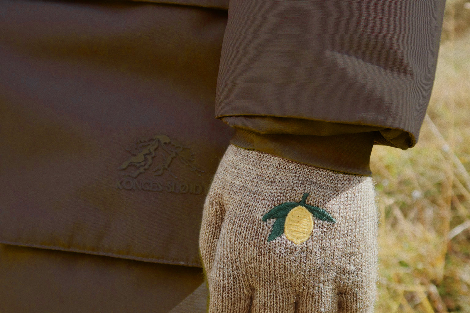 Konges Sløjd A/S GLOVES lemon/stripe