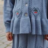 Konges Sløjd A/S KNITTED SKIRTS country blue