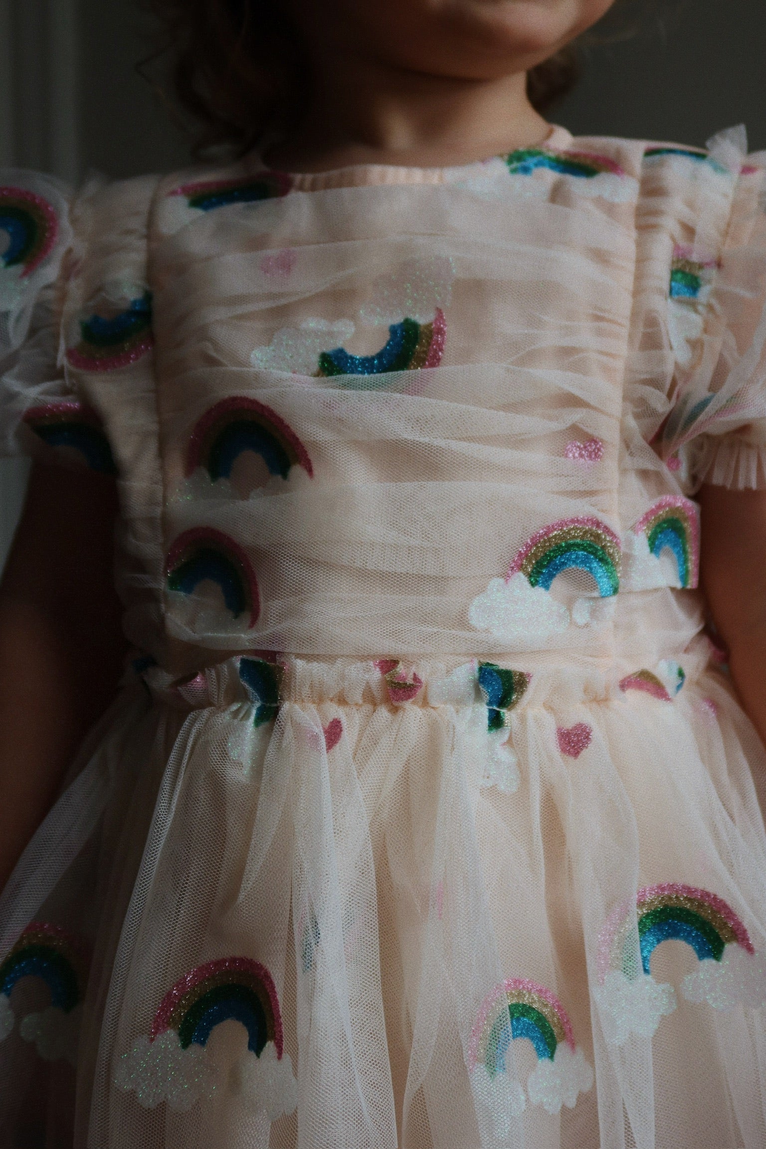 TULLIE DRESS - rainbow glitter