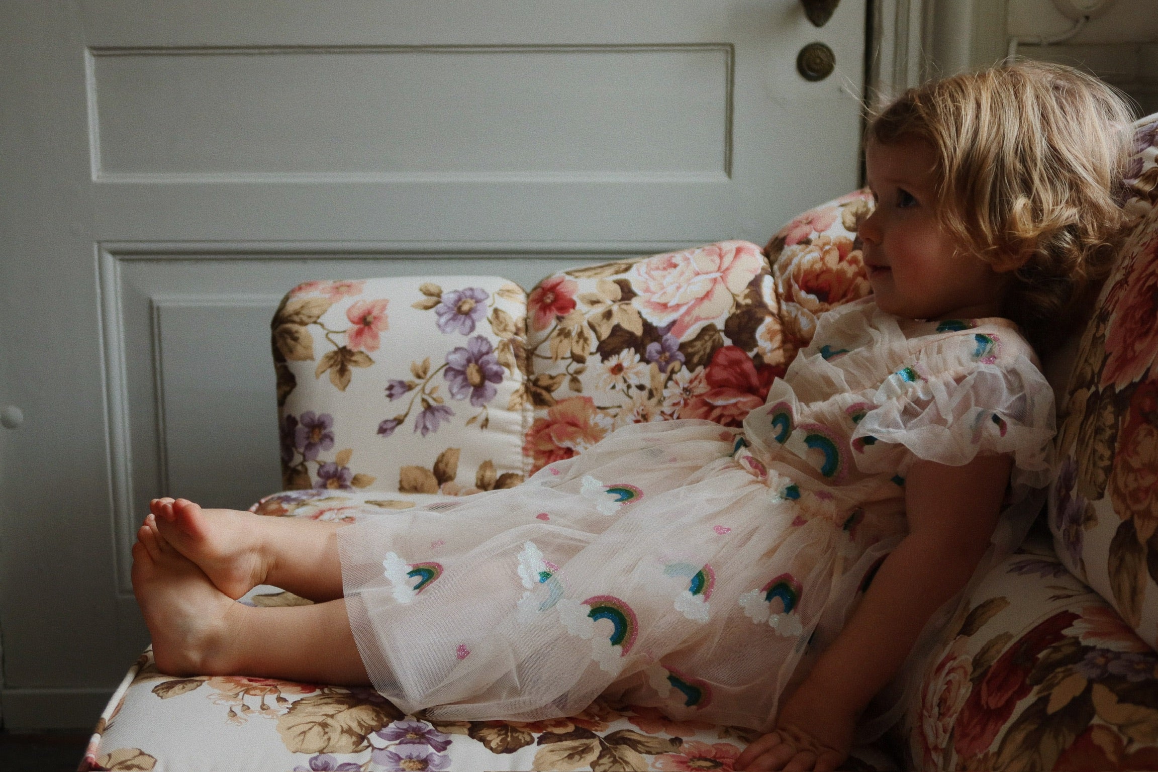 TULLIE DRESS - rainbow glitter