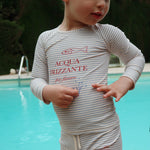 Konges Sløjd A/S UV SWIMBLOUSES stripe bluie