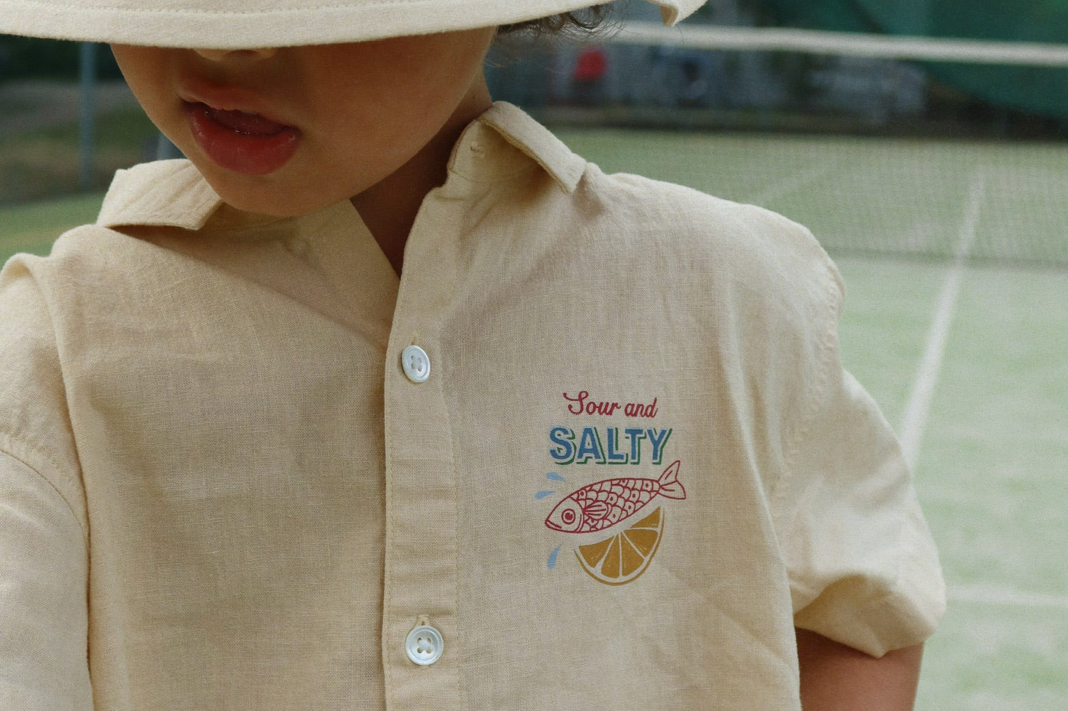 Konges Sløjd A/S WOVEN SHORT SLEEVE SHIRTS sea mist