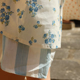 Konges Sløjd A/S WOVEN SHORTS & BLOOMERS basil/orchid/bleu stripe