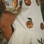 Konges Sløjd A/S WOVEN DRESSES arancia sequin