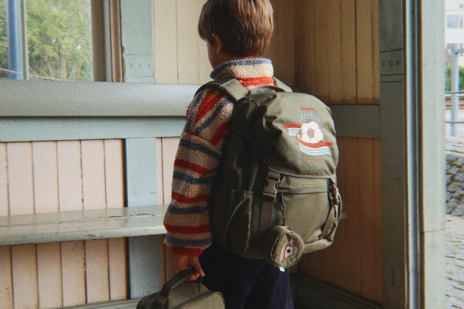 Konges Sløjd A/S TEDDY & FLEECE tangerine stripe