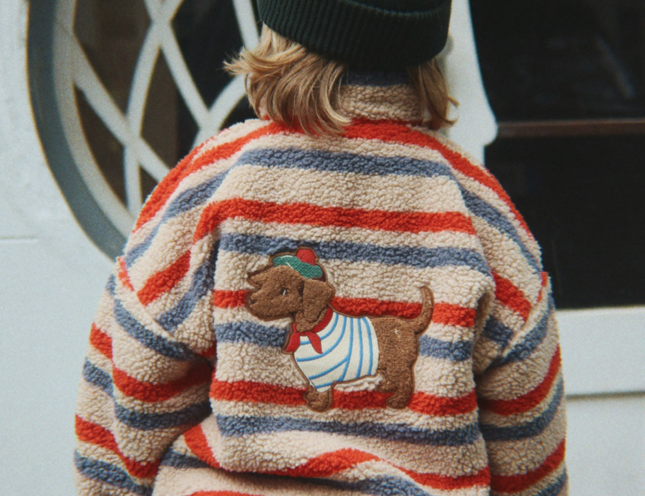 Konges Sløjd A/S TEDDY & FLEECE tangerine stripe