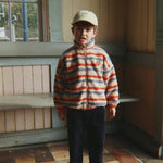 Konges Sløjd A/S TEDDY & FLEECE tangerine stripe