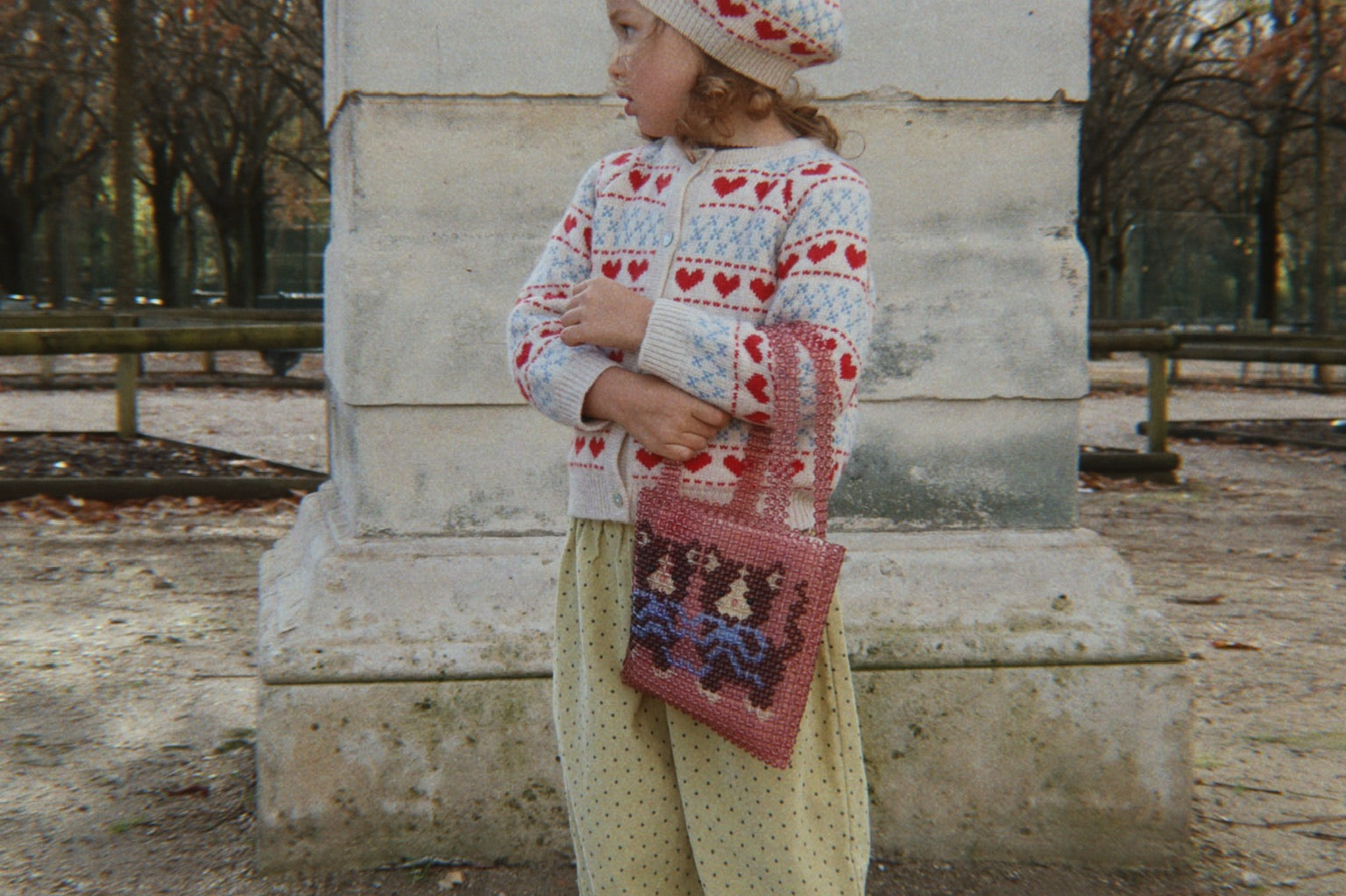 Konges Sløjd A/S WOVEN PANTS dot leek