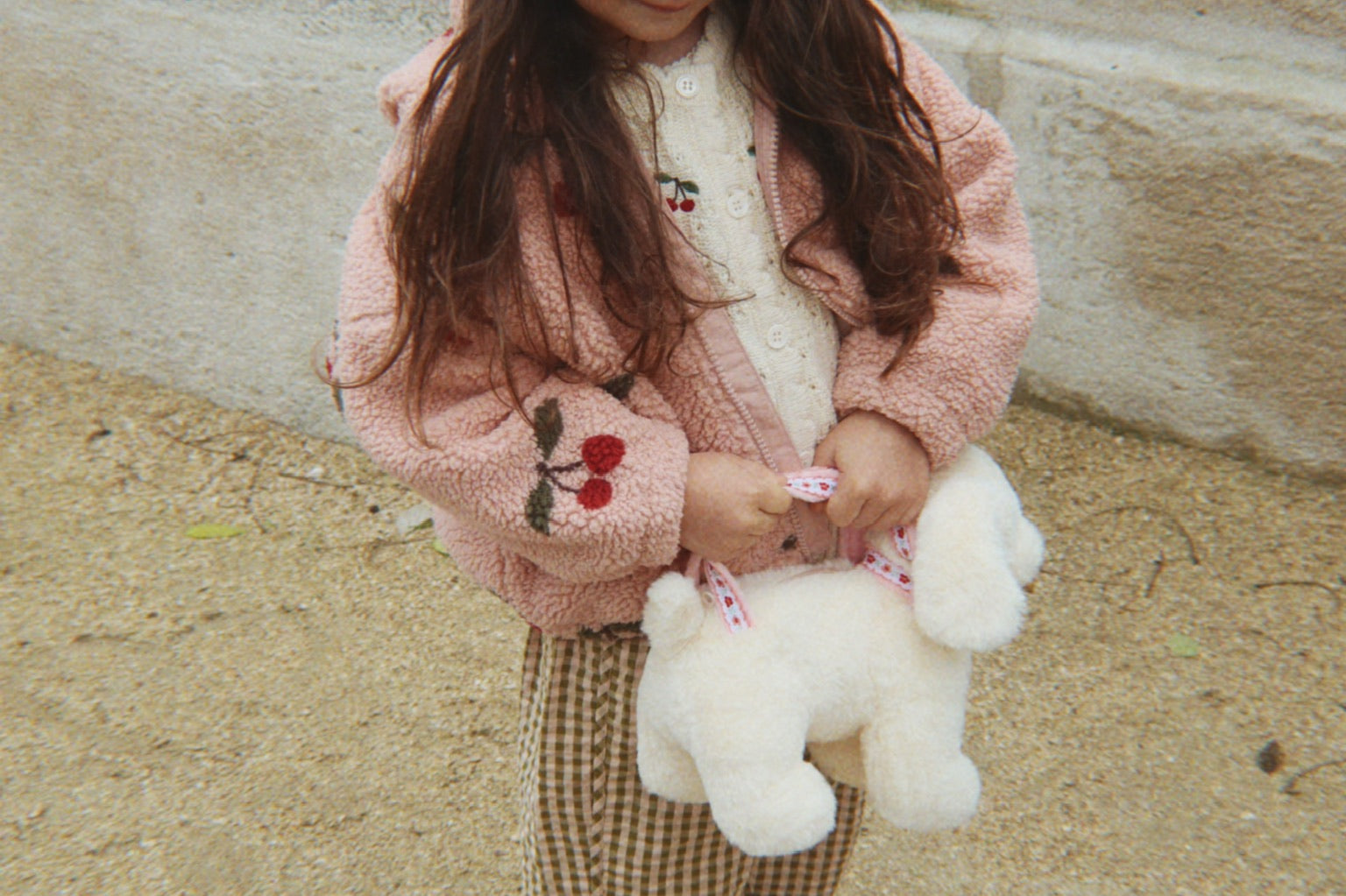 Konges Sløjd A/S TEDDY & FLEECE ma grande cerise
