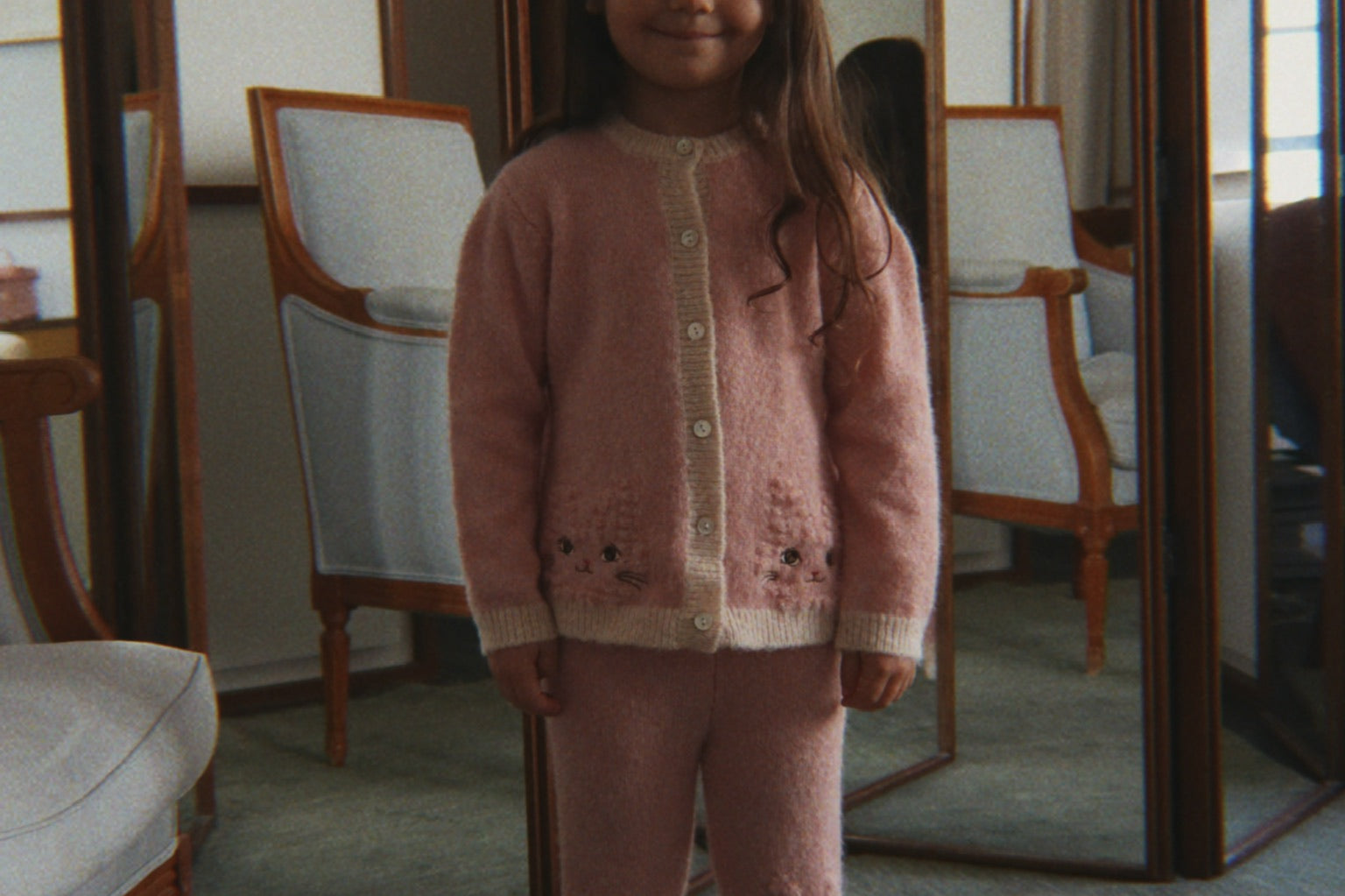 Konges Sløjd A/S KNITTED PANTS silver pink