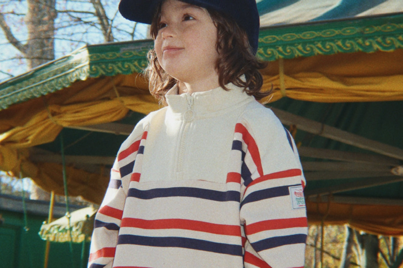 Konges Sløjd A/S JERSEY BLOUSES tangerine stripe