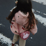 Konges Sløjd A/S TEDDY & FLEECE ma grande cerise