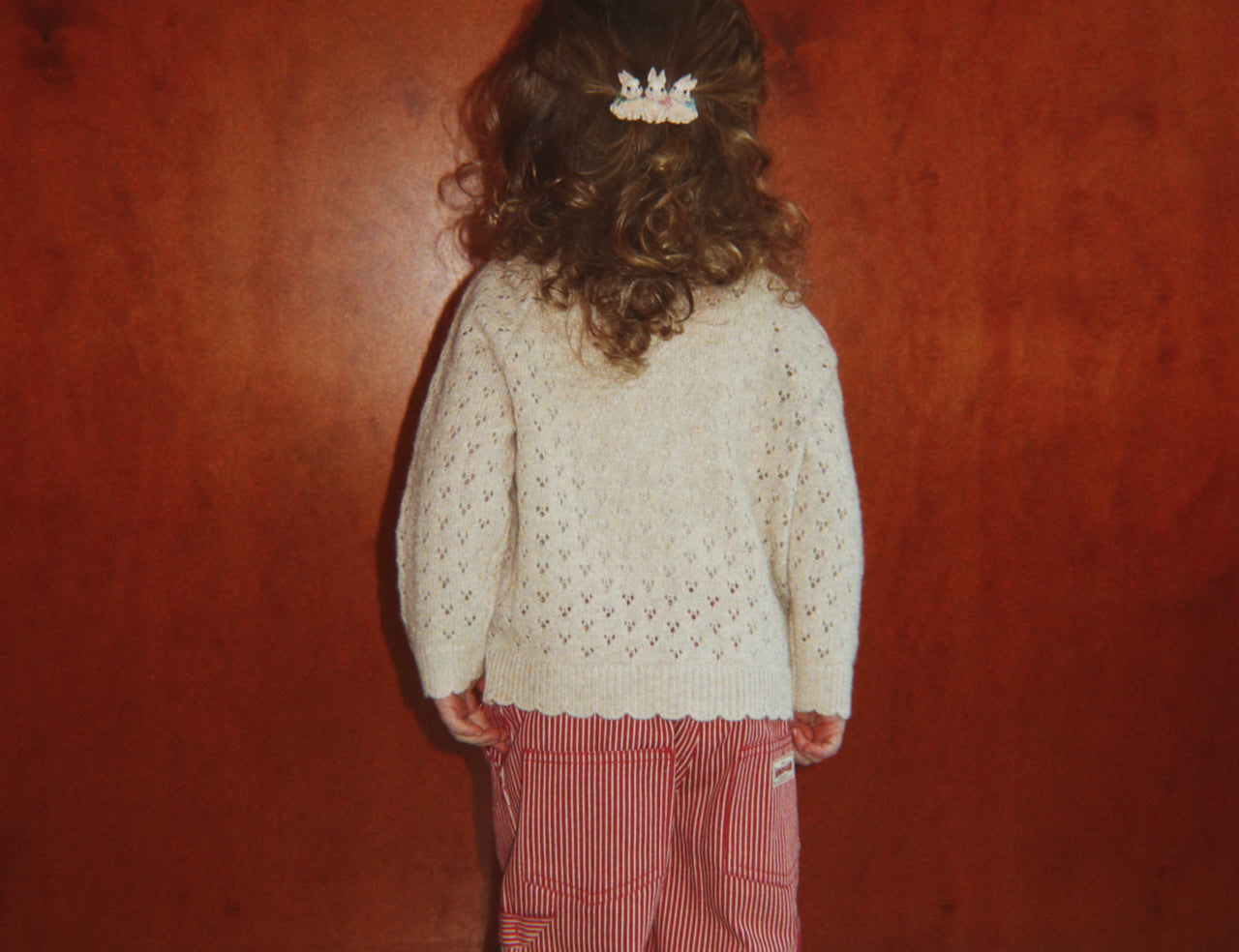 Konges Sløjd A/S KNITTED CARDIGANS cream and tulips