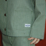 Konges Sløjd A/S WOVEN JACKETS & VESTS milk verte stripe
