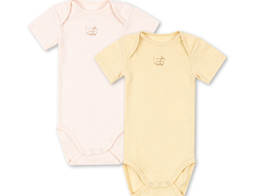 Konges Sløjd A/S BODYSTOCKINGS banana crepe/creole pink