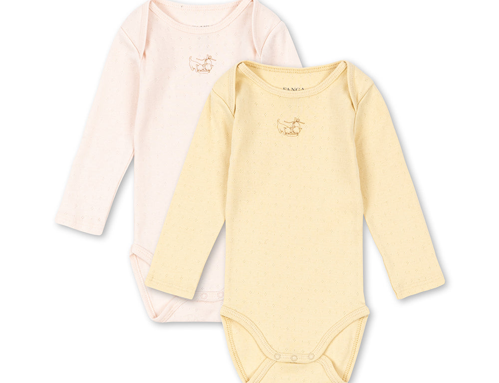 Konges Sløjd A/S BODYSTOCKINGS banana crepe/creole pink