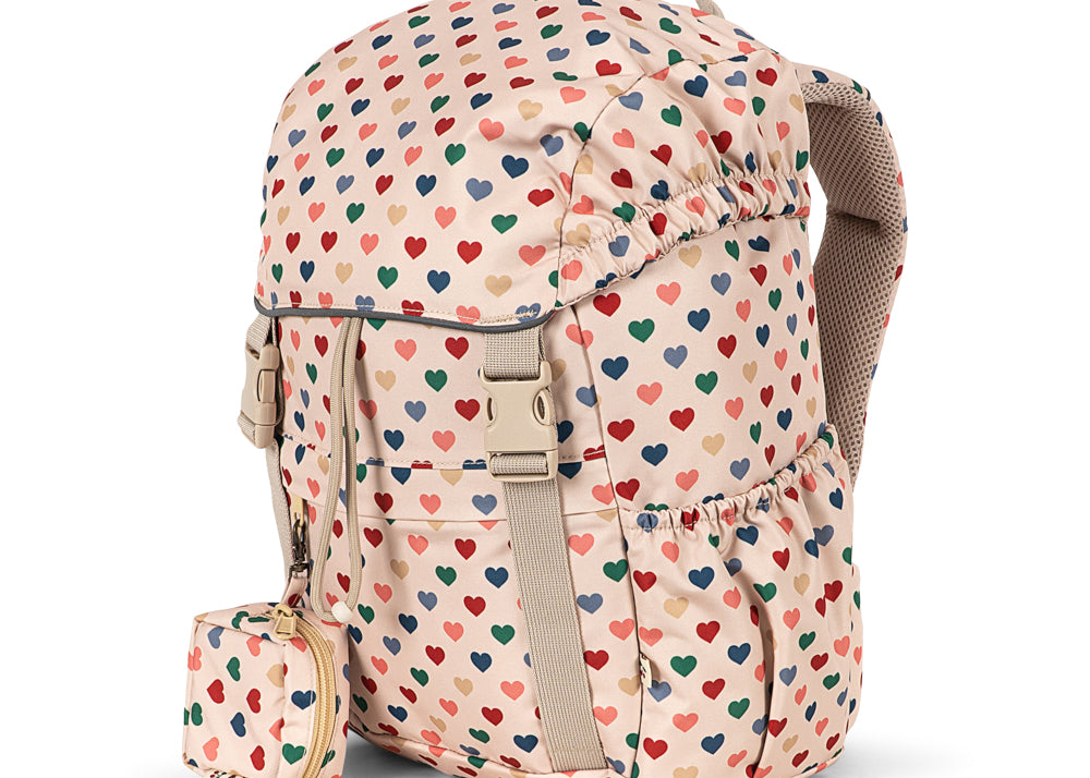 Konges Sløjd A/S SCHOOLBAG coeur colorè frappe