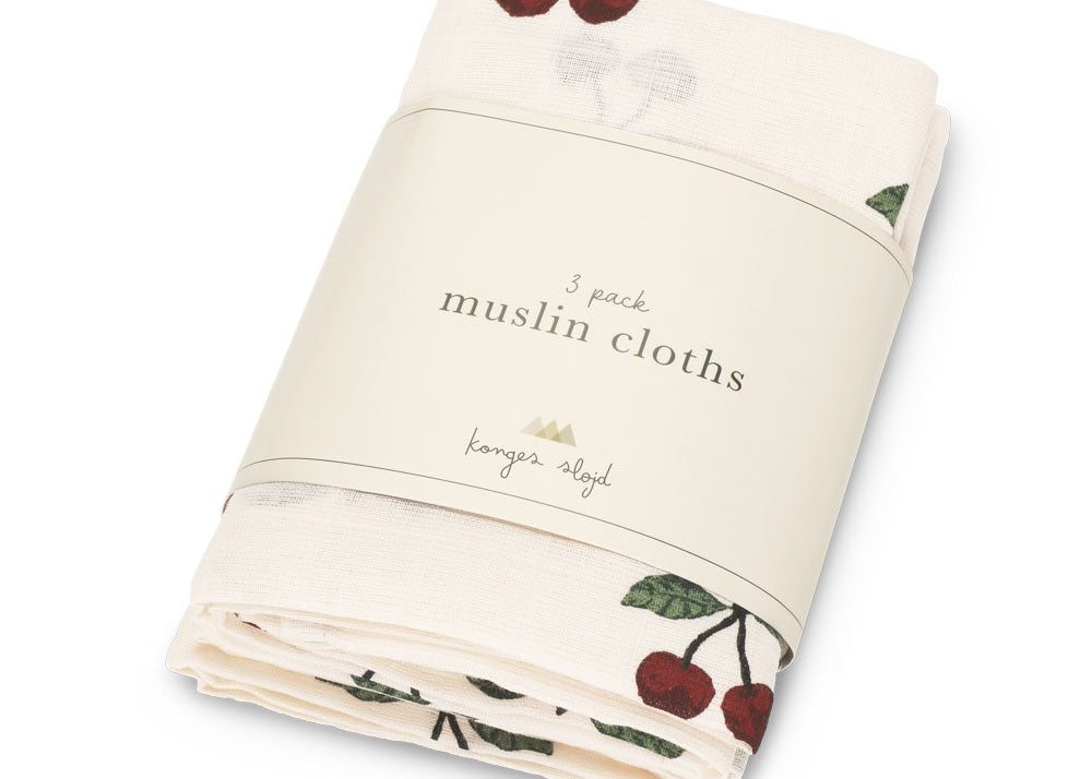 Konges Sløjd A/S MUSLIN CLOTHS ma grande cerise