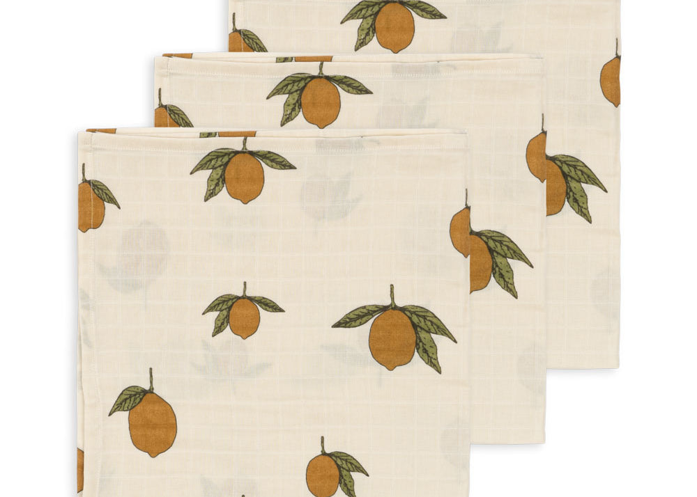 Konges Sløjd A/S MUSLIN CLOTHS mon grand citron