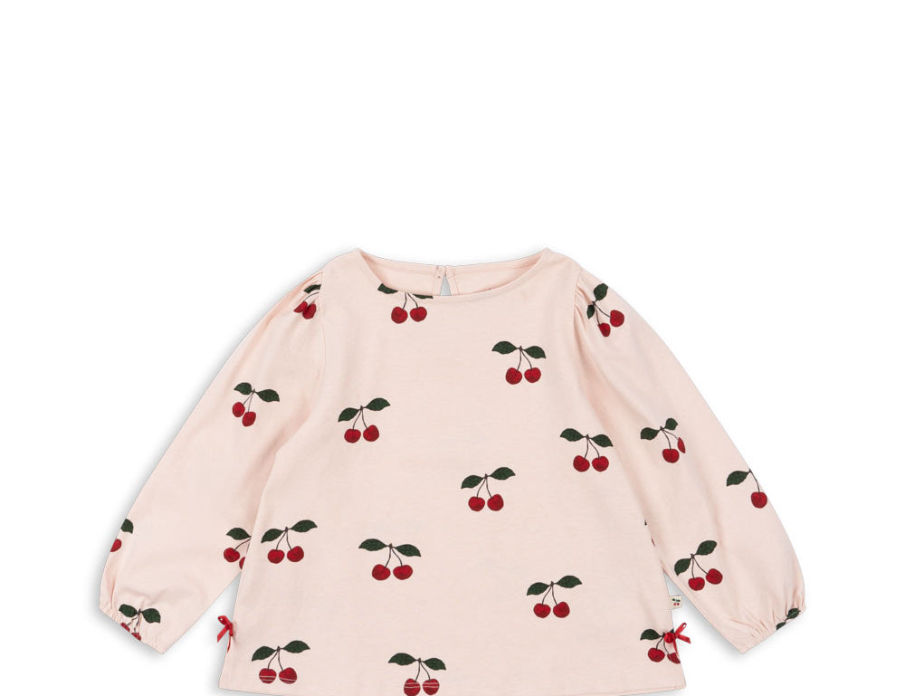 Konges Sløjd A/S JERSEY BLOUSES ma grande cerise peony