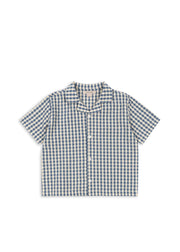 Konges Sløjd A/S WOVEN SHORT SLEEVE SHIRTS captains blue check