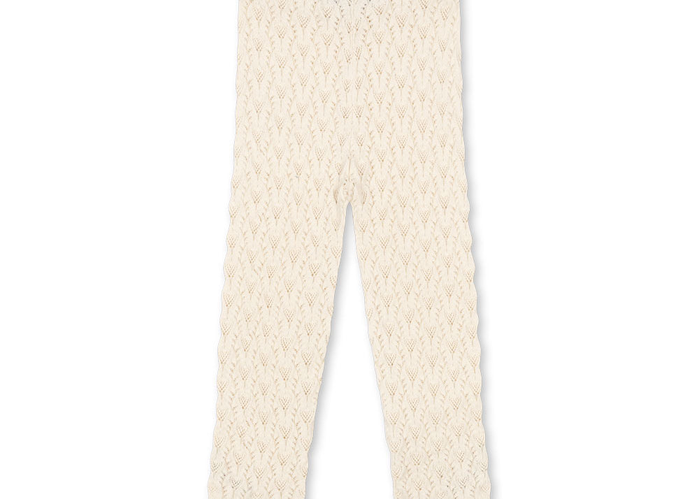 Konges Sløjd A/S KNITTED PANTS cream off white