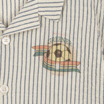 Konges Sløjd A/S WOVEN SHORT SLEEVE SHIRTS stripe bluie