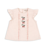 Konges Sløjd A/S WOVEN SHORT SLEEVE SHIRTS peony stripe