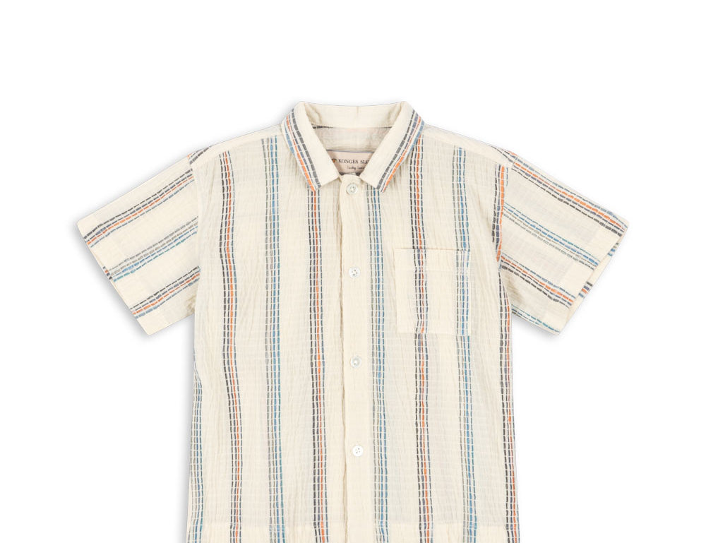 Konges Sløjd A/S WOVEN SHORT SLEEVE SHIRTS antique white