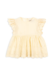 Konges Sløjd A/S WOVEN SHORT SLEEVE SHIRTS cloud cream