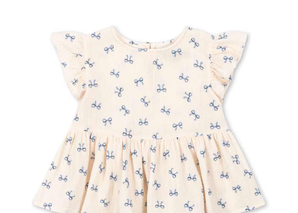 Konges Sløjd A/S WOVEN SHORT SLEEVE SHIRTS bow bleu