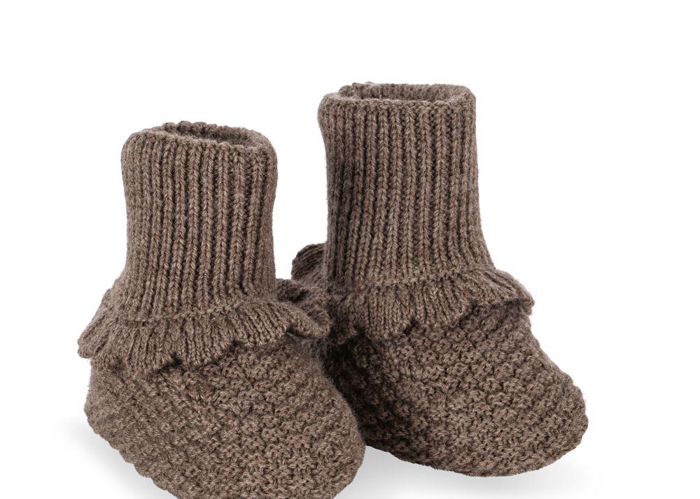 Konges Sløjd A/S BABY BOOTS bunny brown melange