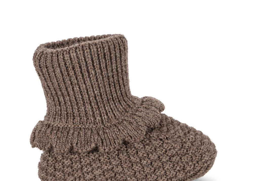 Konges Sløjd A/S BABY BOOTS bunny brown melange