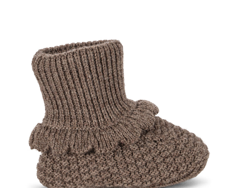 Konges Sløjd A/S BABY BOOTS bunny brown melange