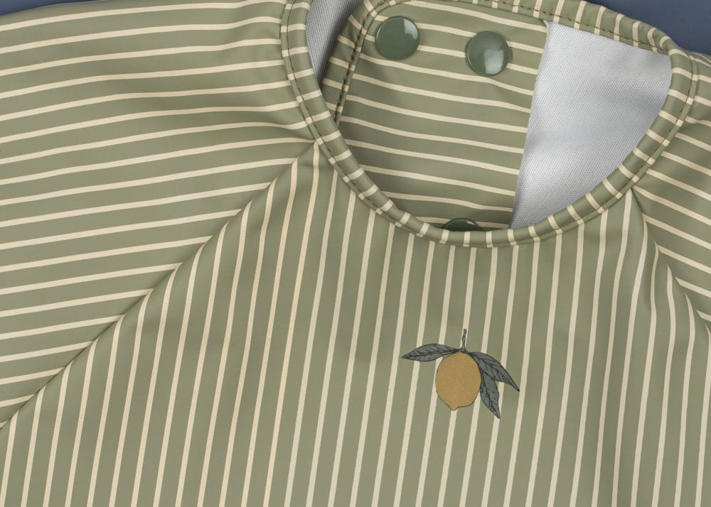 Konges Sløjd A/S DINNER BIBS tea stripe/flint stone