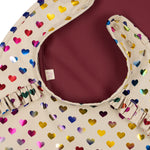 Konges Sløjd A/S DINNER BIBS coeur glitter/sangria