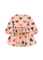 Konges Sløjd A/S WOVEN DRESSES coeur rose coloré