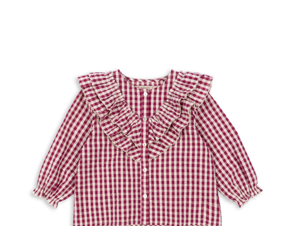 Konges Sløjd A/S WOVEN SHIRTS sangria/butter check