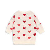 Konges Sløjd A/S KNITTED DRESSES coeur coloré duo pink