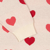 Konges Sløjd A/S KNITTED DRESSES coeur coloré duo pink