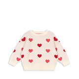 Konges Sløjd A/S KNITTED BLOUSES & VESTS coeur coloré duo pink