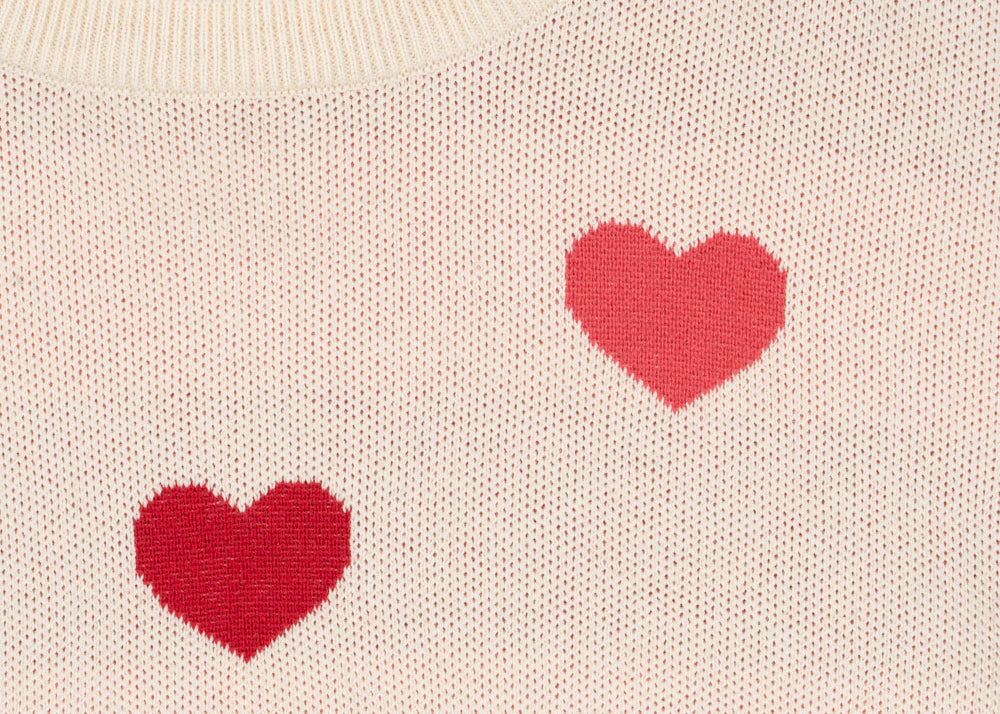 Konges Sløjd A/S KNITTED BLOUSES & VESTS coeur coloré duo pink